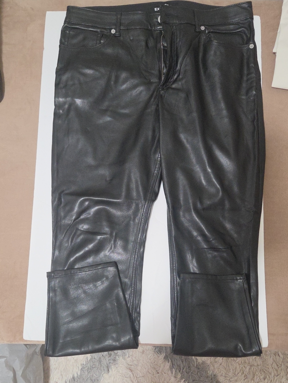 Express Black Faux Leather Leggings